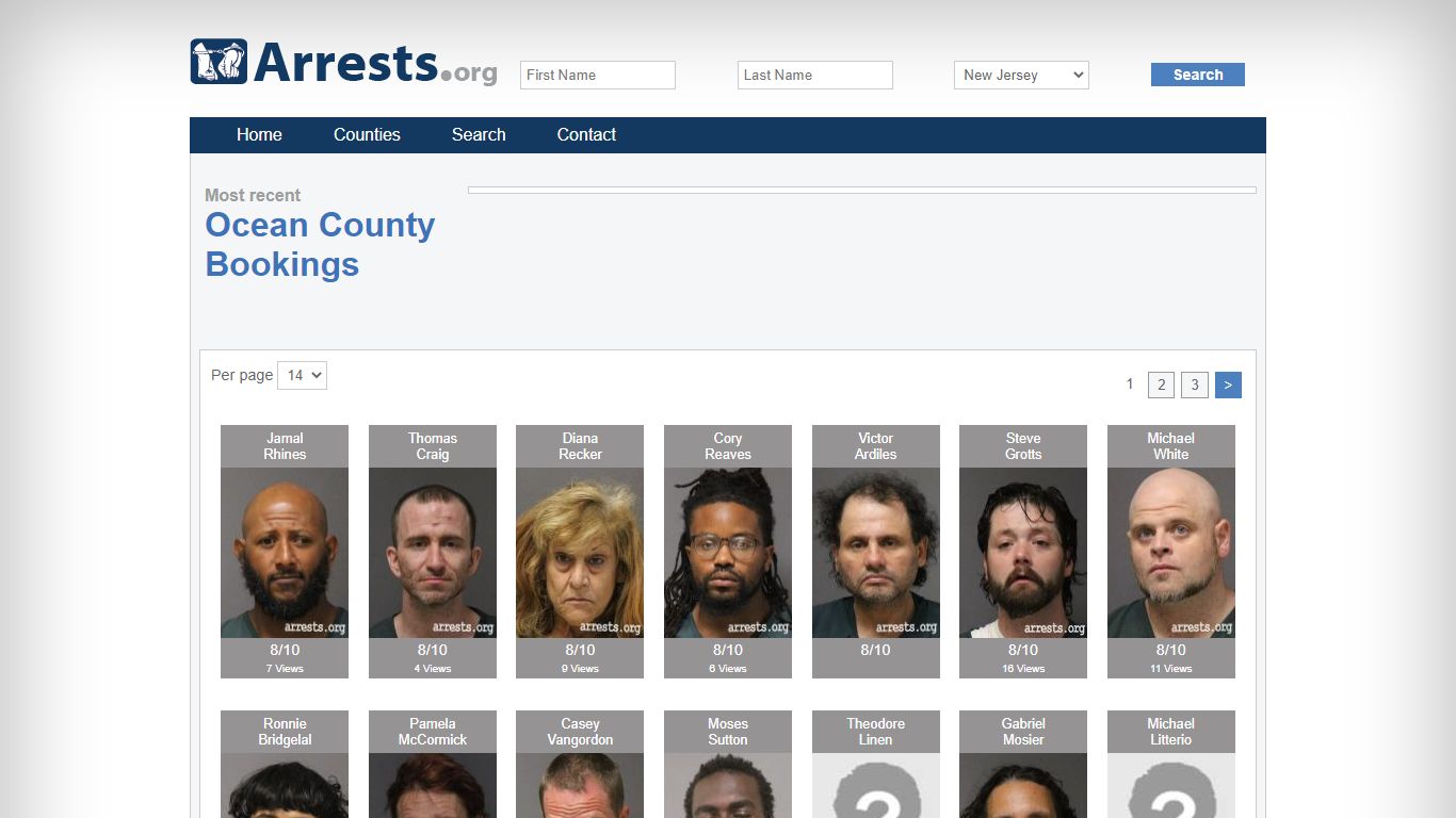 Ocean County Arrests and Inmate Search